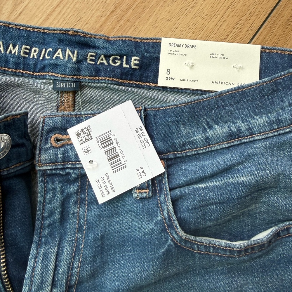 American Eagle Dreamy Drape Jeans in Medium Blue